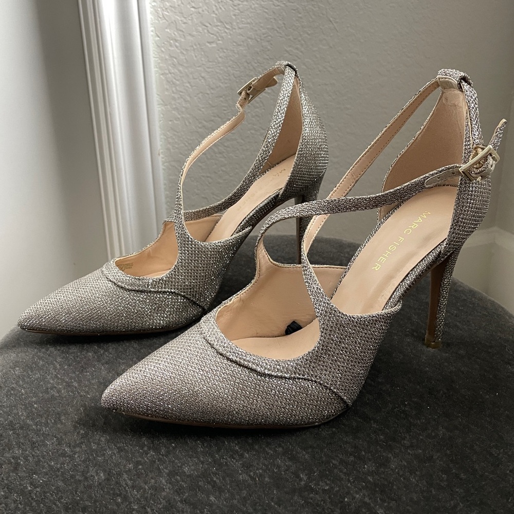 Champagne and Silver Holiday Heels